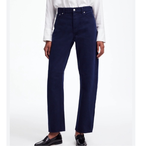 Madewell The Darted Barrel-leg Jean in Garment Dyed Denim size 27
